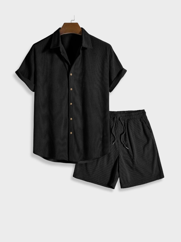 Herren-Cordhose für den Sommer mit Knopfverschluss – Sven