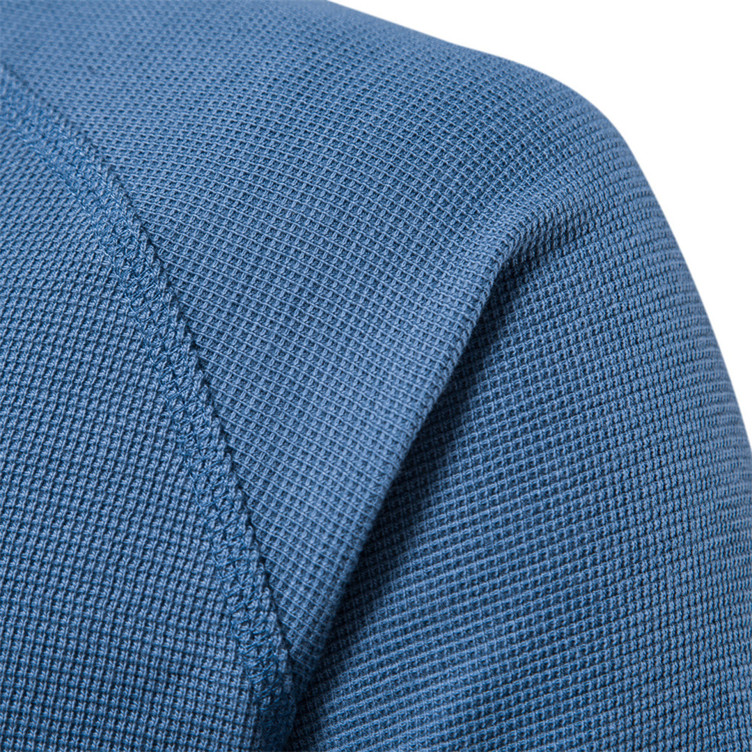 Blaues Textilmaterial, Nahaufnahme, strukturierter Stoff, Kleidung, Detailansicht, hochwertig