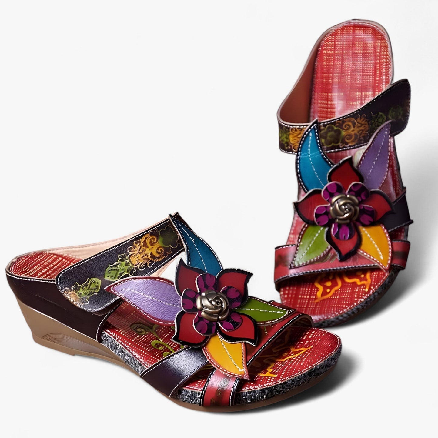Boho-Sandalen Damen Sommer | Geflochtene Riemen | Bequemer Bohemian-Look-Luzern Mode