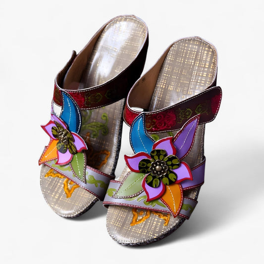 Boho-Sandalen Damen Sommer | Geflochtene Riemen | Bequemer Bohemian-Look-Luzern Mode