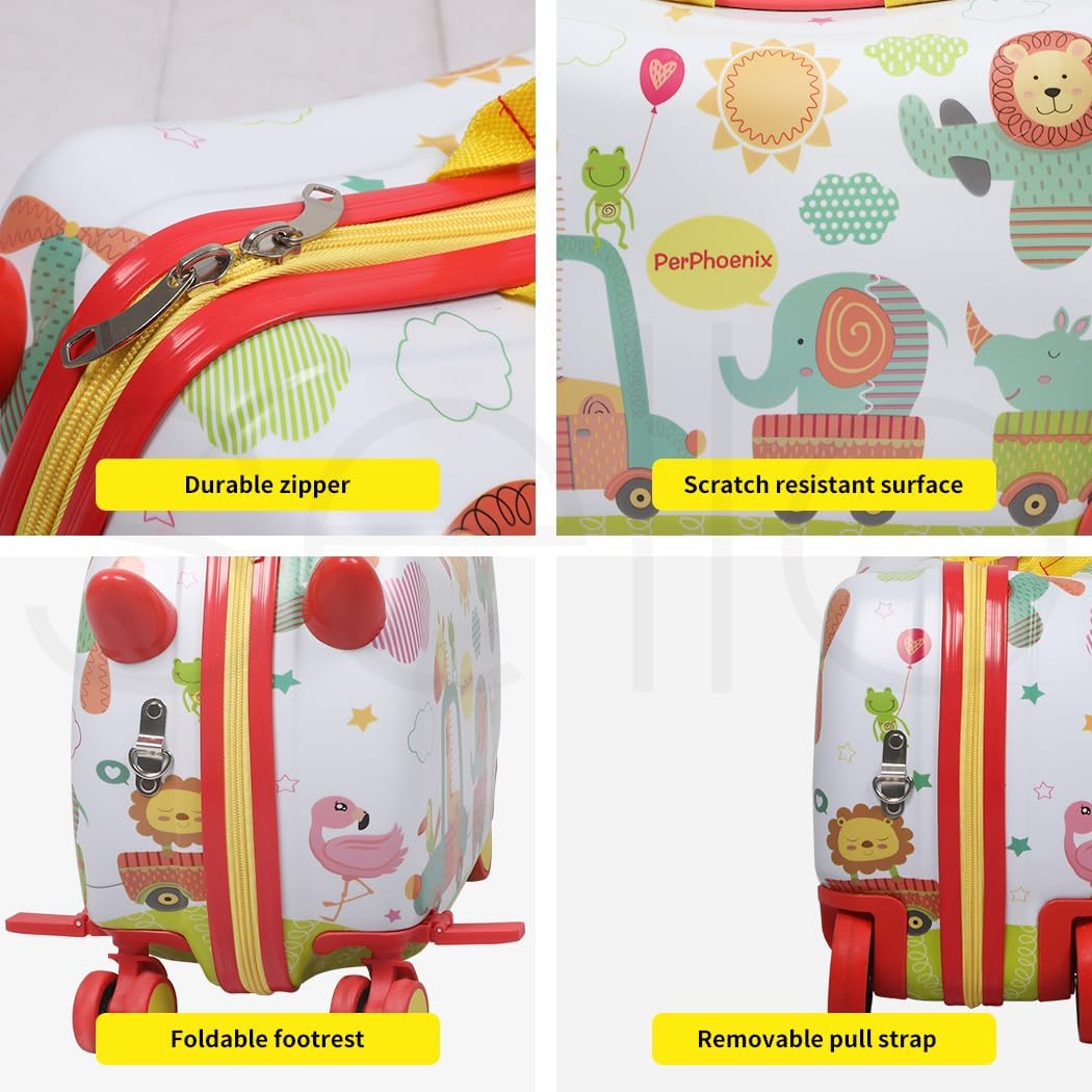 Kinderkoffer mit Ride-On-Funktion