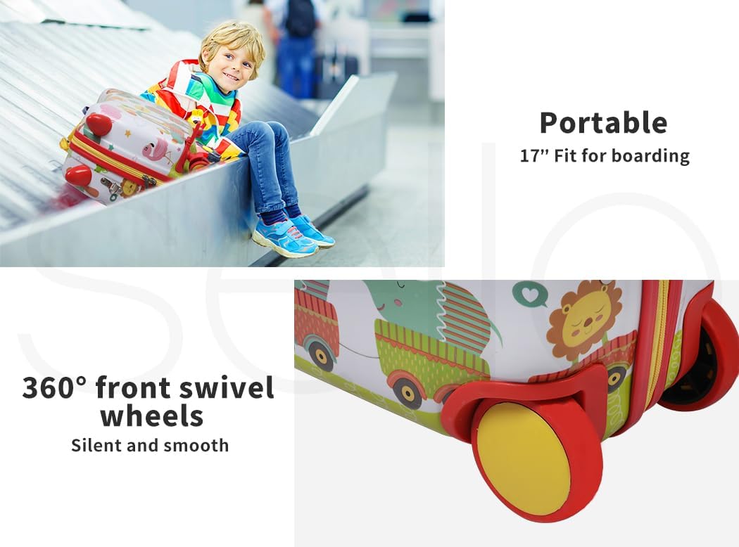 Kinderkoffer mit Ride-On-Funktion