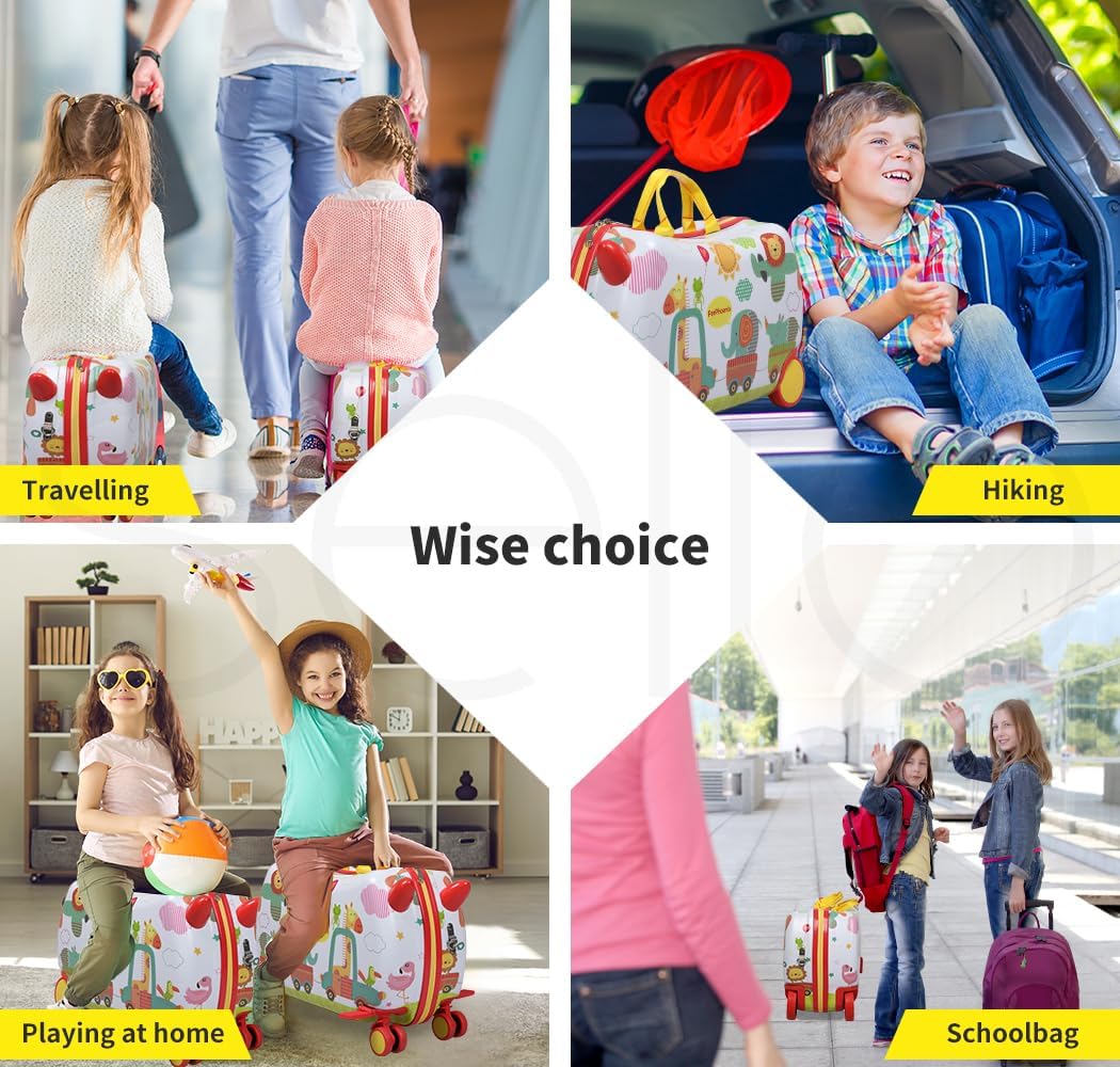 Kinderkoffer mit Ride-On-Funktion