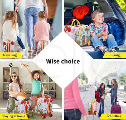 Kinderkoffer mit Ride-On-Funktion