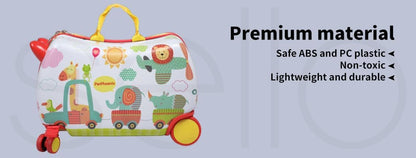 Kinderkoffer mit Ride-On-Funktion