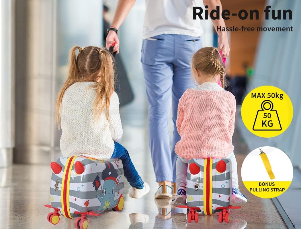 Kinderkoffer mit Ride-On-Funktion