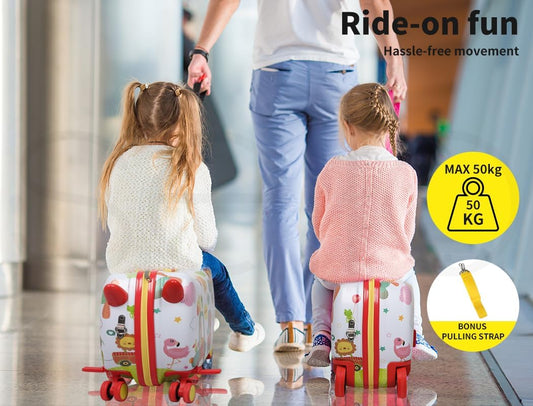Kinderkoffer mit Ride-On-Funktion