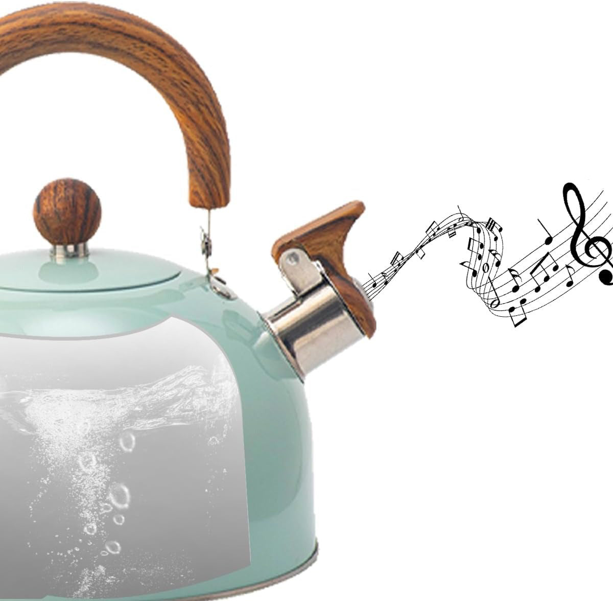 Edelstahl-Wasserkocher mit Pfeife – Kavana