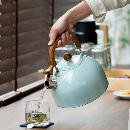 Edelstahl-Wasserkocher mit Pfeife – Kavana