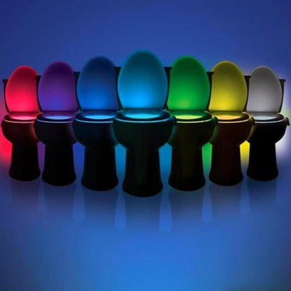 LED-Toilettenlicht in verschiedenen Farben, Nachtlicht für Badezimmer, energiesparend