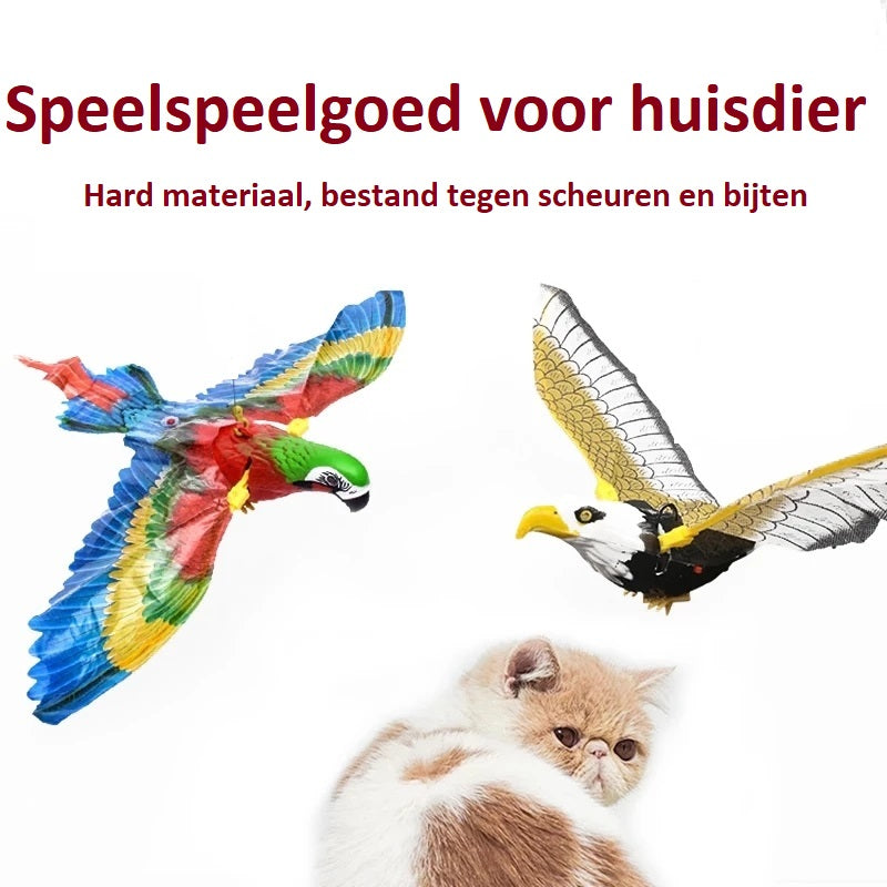 Buntes Haustier-Spielzeug Vogel, robust, bissfest, für Katzen, langlebig, interaktives Spielzeug.