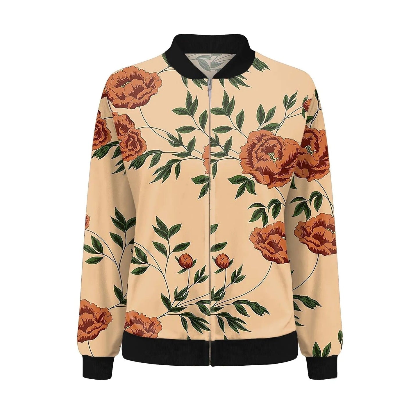 Damen-Sommermantel mit feinem Blumenmuster – Fiora