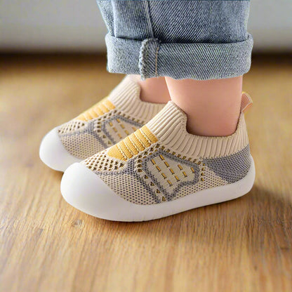 Baby Shoes with Snug Elastic Fit, Non-Slip Soles, Breathable Mesh, Ages 0-4 9