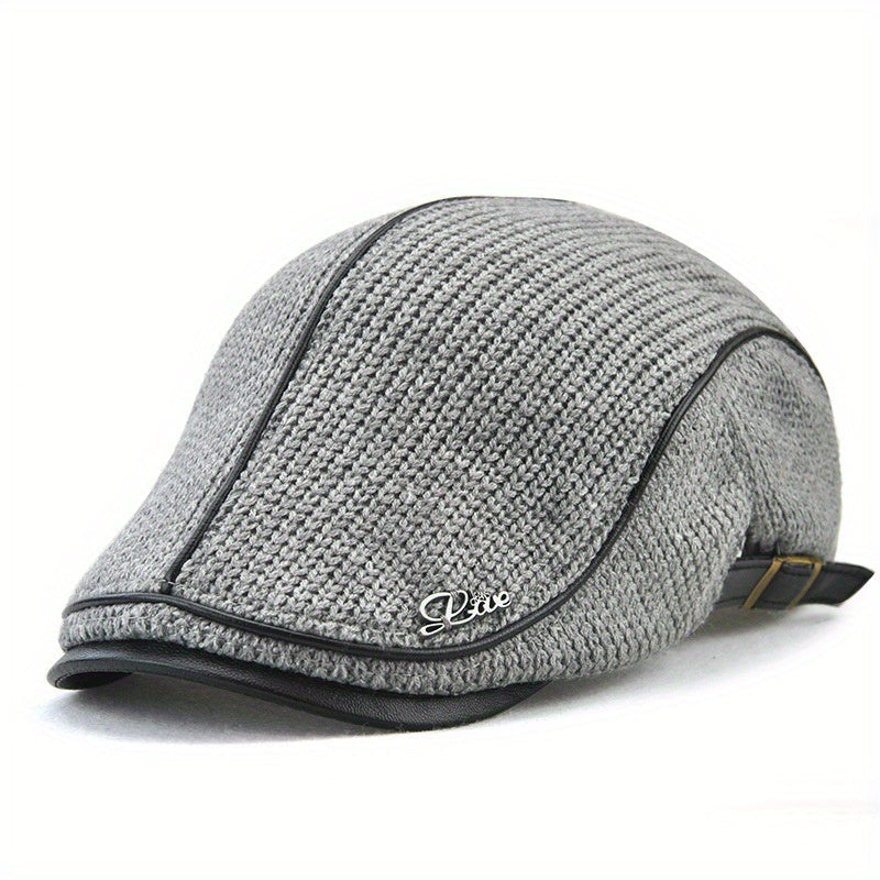 Unisex Strick-Barettmütze warm & modisch für Herbst und Winter – Elias