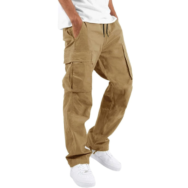 Men's Multi-Pocket Cargo Pants with Adjustable Waist 7