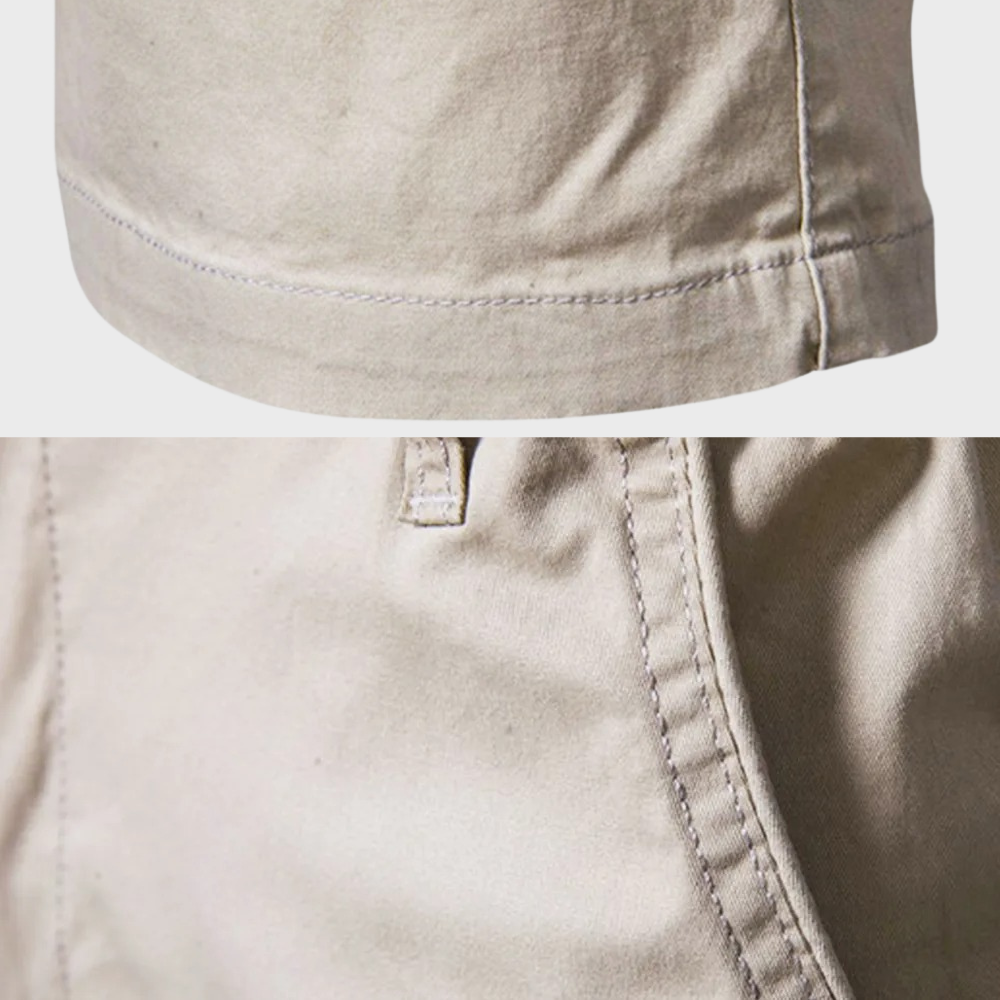 Herren Shorts | Baumwolle | Einfarbig | Lockere Passform | Taschen-Luzern Mode