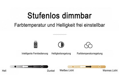 Infografik zur stufenlosen Dimmbarkeit mit Fernbedienung, Helligkeits- und Farbtemperaturregelung 15