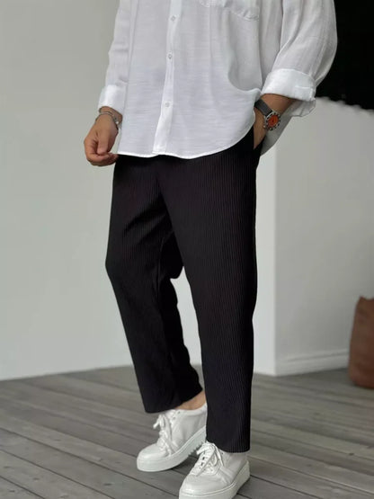 Luxe Herrenhose aus weichem Stoff – Alessio