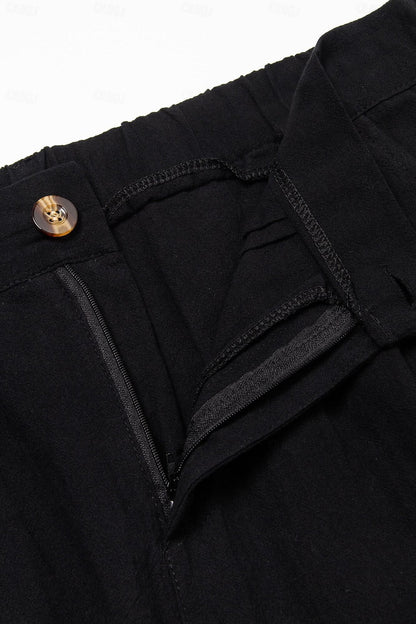 Stilvolle Leinen-Baumwoll-Shorts für Herren – Milan