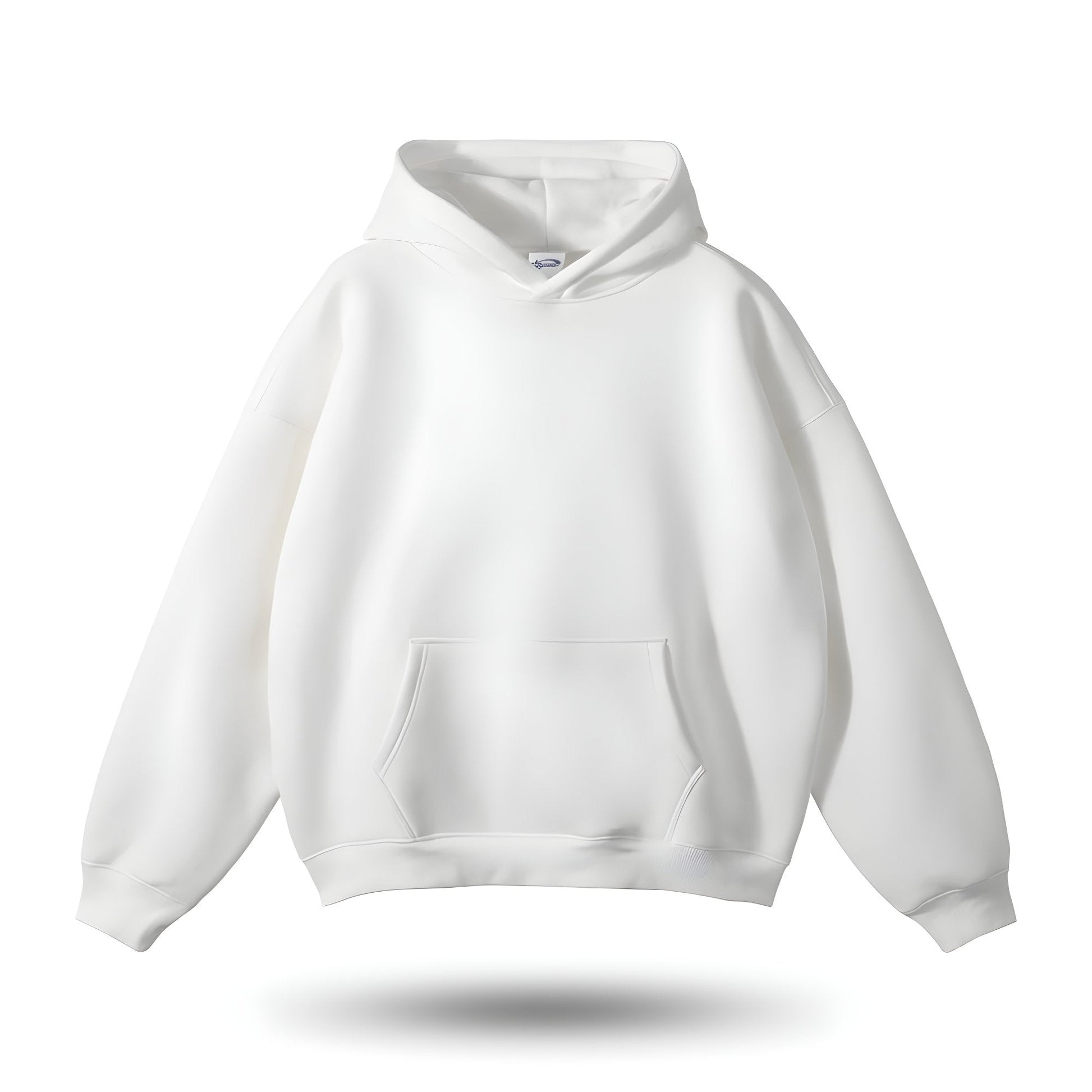 Weiße Kapuzenpullover, Unisex, Baumwolle, bequem, modisch, Freizeitkleidung, Hoodie.