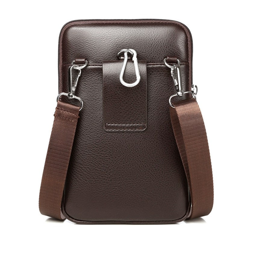 Herren PU Leder Schultertasche