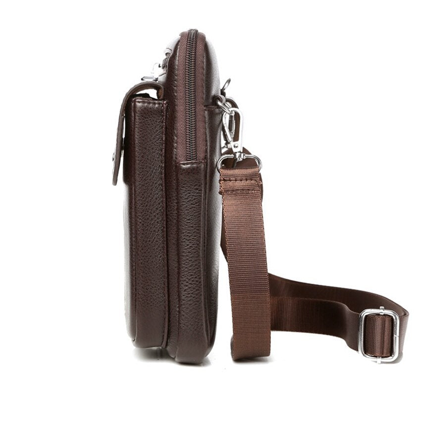 Herren PU Leder Schultertasche