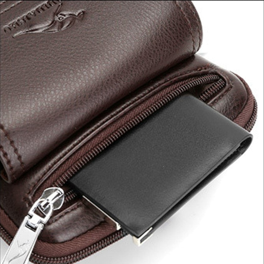 Herren PU Leder Schultertasche