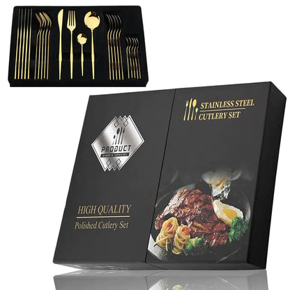 24-teiliges RVS Besteckset – Aurinox