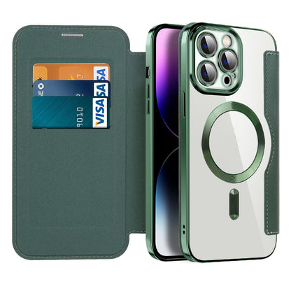 Leder Flip Case mit Magnet Adsorption & RFID-Schutz – Valtrix (1+1 GRATIS)