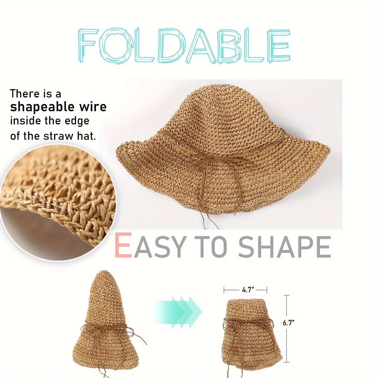 Gehäkelte Boho-Sonnenhüte für Sommerreisen – Elouan