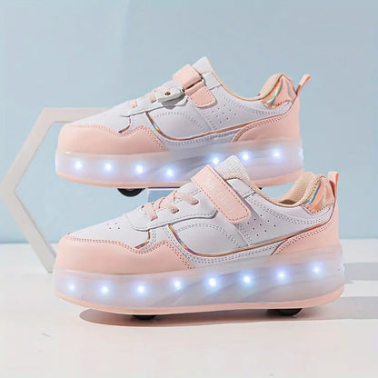 Gleite stilvoll mit Velo – Sneakers mit Rollen und leuchtenden Sohlen