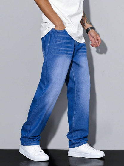 Lässige Herrenjeans mit geradem Bein – Mailand