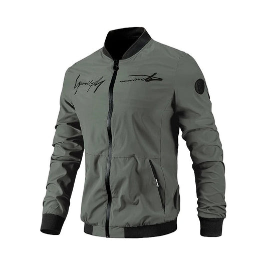 Bestickte Herren Bomberjacke für Übergangszeit – Leon