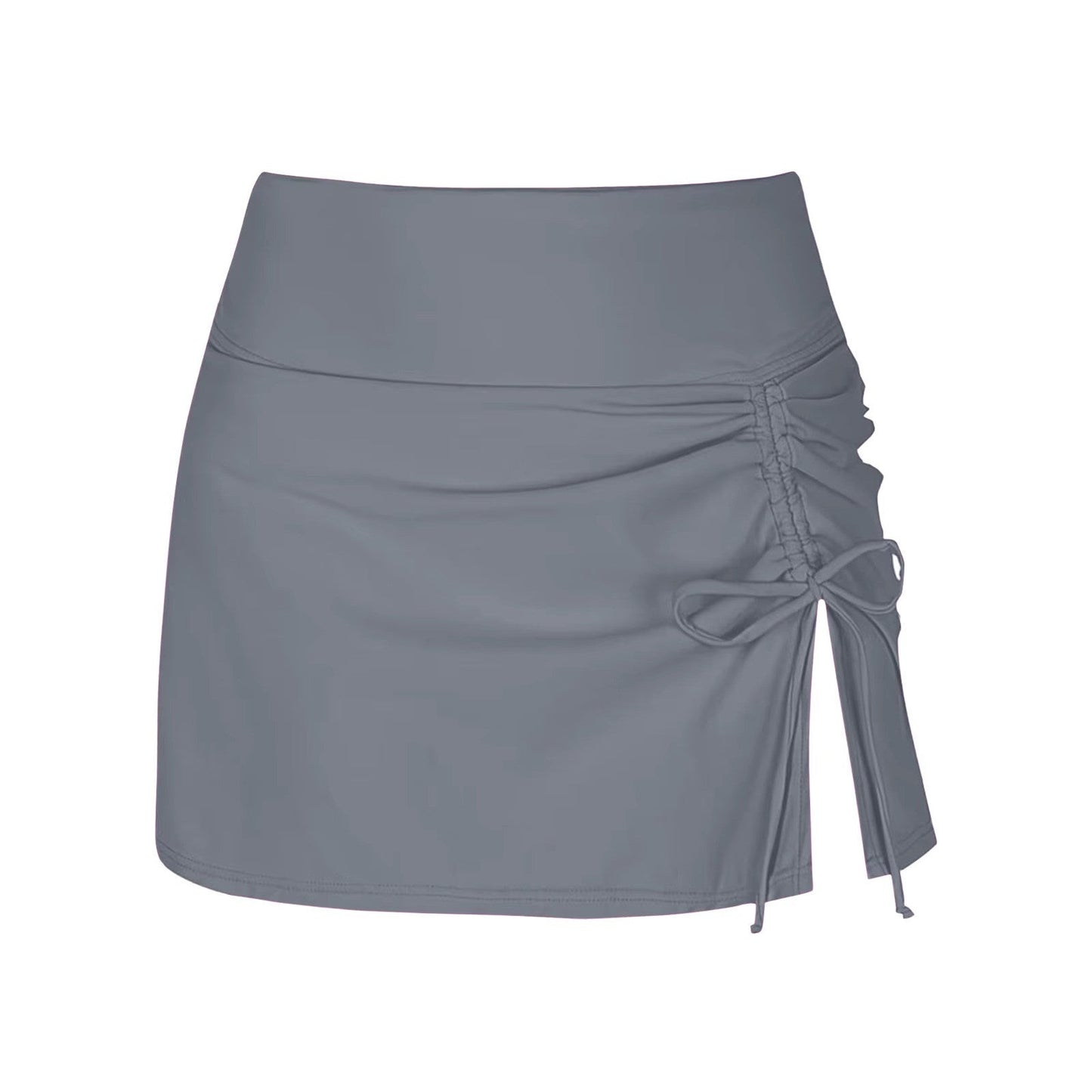 Damen Badeshorts | Seitenschlitz | Einfarbig | Elastischer Bund-Luzern Mode