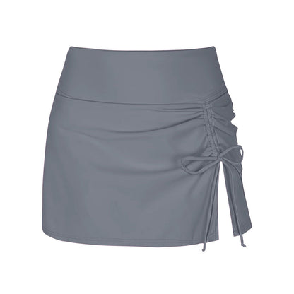 Damen Badeshorts | Seitenschlitz | Einfarbig | Elastischer Bund-Luzern Mode