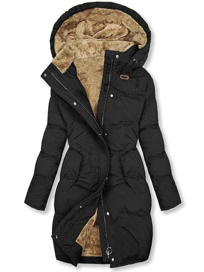 Women's Long Hooded Coat with Full Lining 3