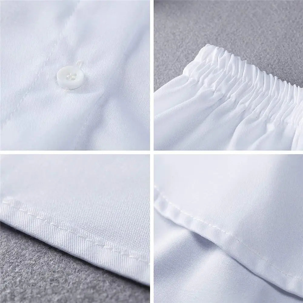 Damen Shirtverlängerer | Elastischem Bund | Baumwolle | Knöpfen-Luzern Mode