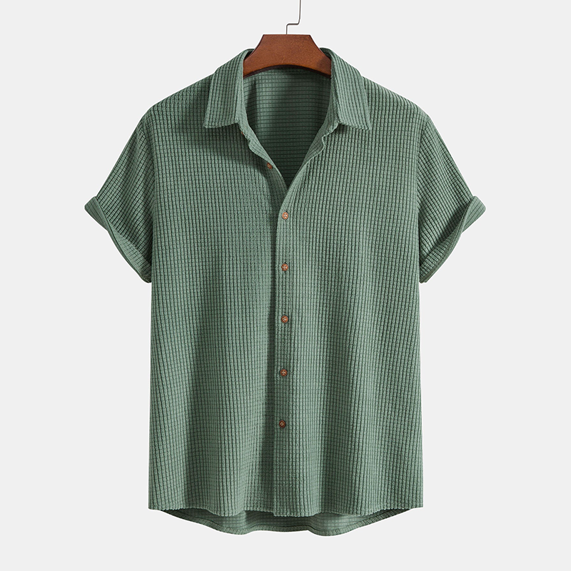 Sommerliches Herren-Lounge-Set mit Waffelmuster – Lenn