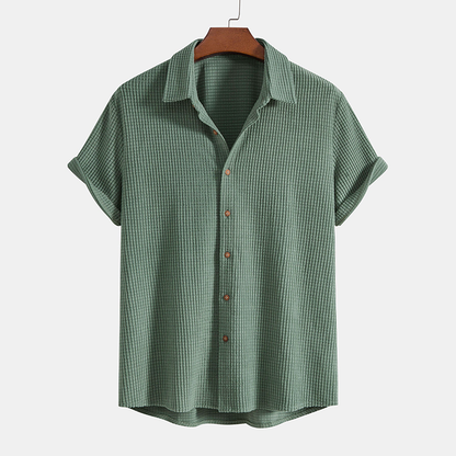 Sommerliches Herren-Lounge-Set mit Waffelmuster – Lenn
