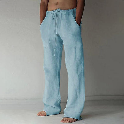 Lässige Herren Leinenhose mit weitem Schnitt für den Sommer – Elias