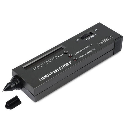 Professioneller Diamanttester, schwarz, hohe Genauigkeit, Schmuckwerkzeug, tragbar.