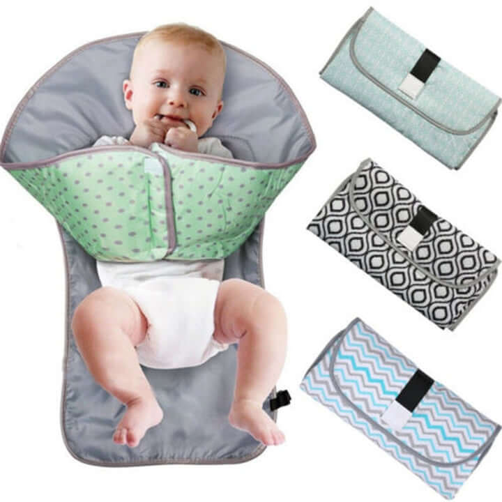 3-in-1 Wickelunterlage für Babys mit Spielzeughalterung – WickelPlus (1 kaufen, 1 gratis)
