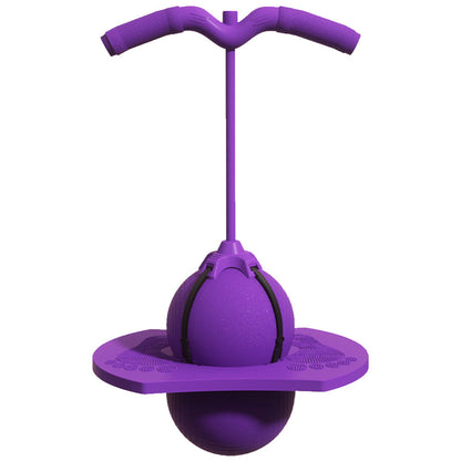 Lila Pogo-Ball mit Griff, Balance-Spielzeug für Kinder, Outdoor-Sportgerät, robustes Design