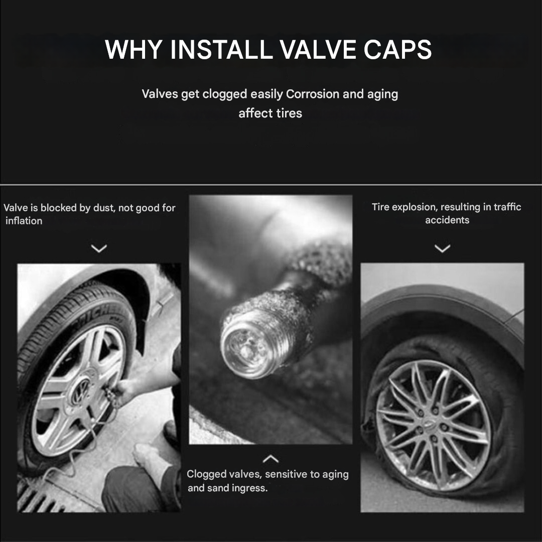 Marke Ventilkappen Set (4 Stück) - WheelTops
