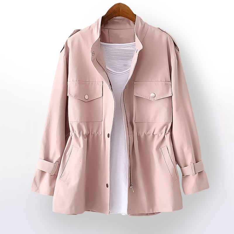Kurzer Damen-Trenchcoat – Clarisse