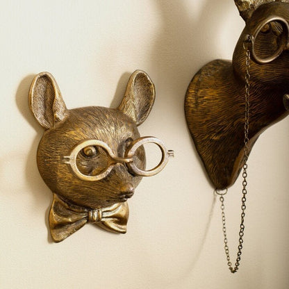 Verspielte Tierkopf Wanddekoration - WallCritters