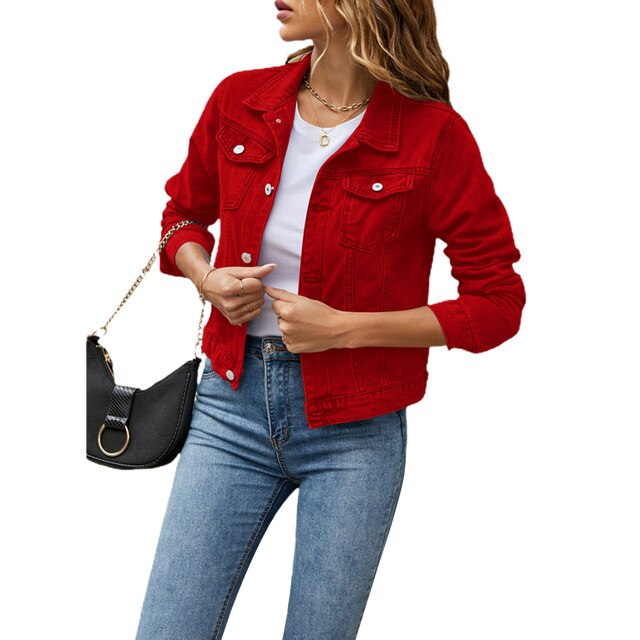Trendige Damen-Denimjacke mit Bequemer Passform – Malina