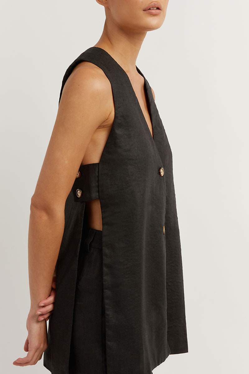 Damen Zomerset – ärmellose Weste und hochgeschnittene Shorts „Sylvie”