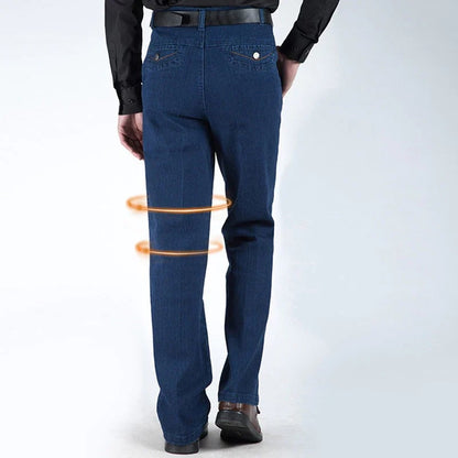 Herrenjeans mit Hoher Taille und Geradem Bein – Tobias
