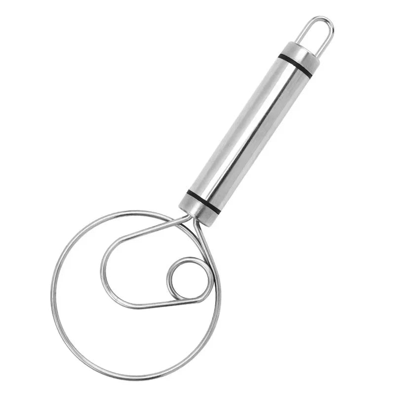 Edelstahl Teigschneider, runder Griff, robustes Küchengerät, ideal für Backen und Kochen.